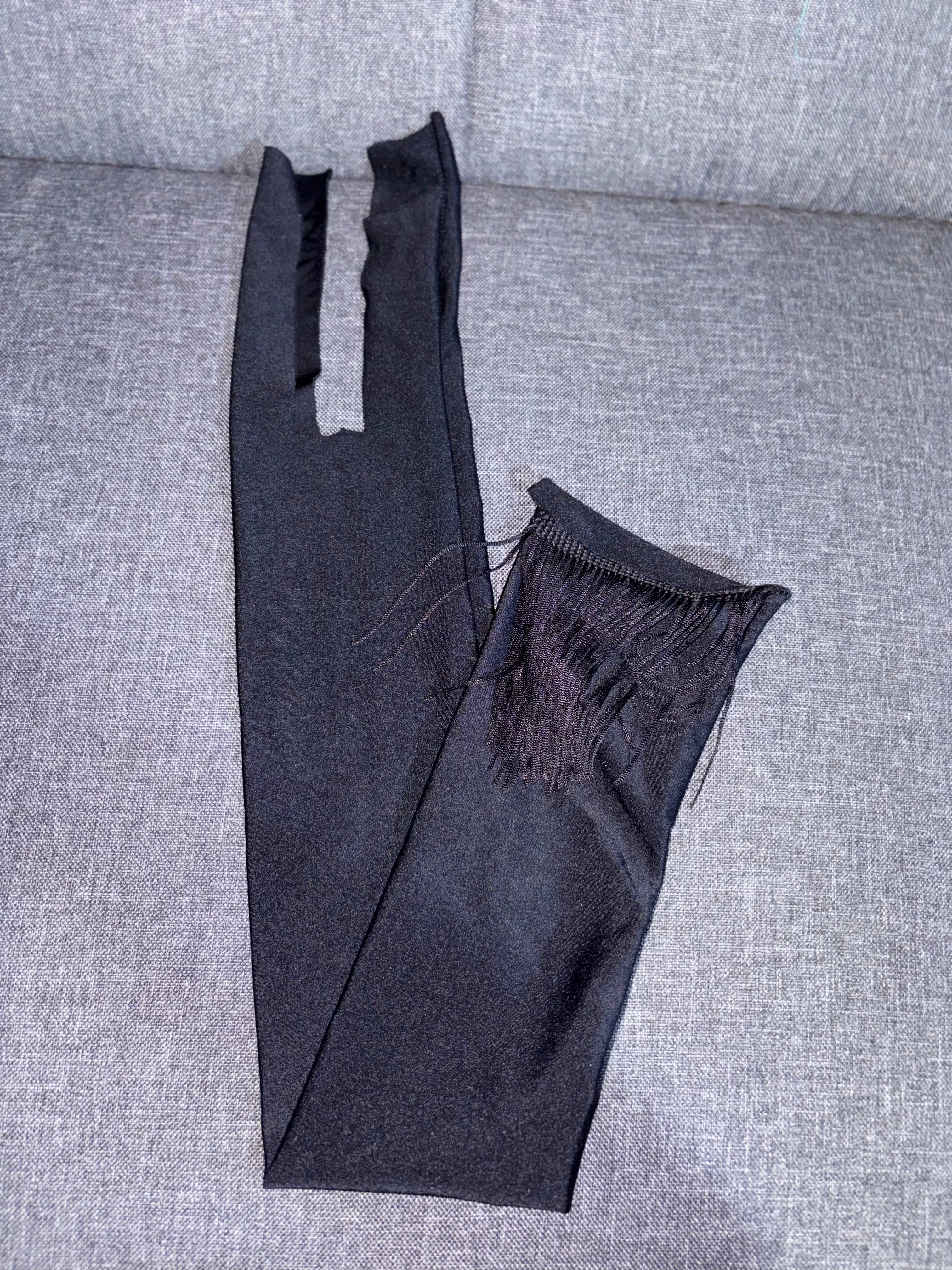Black Tail Bag w/Fringe